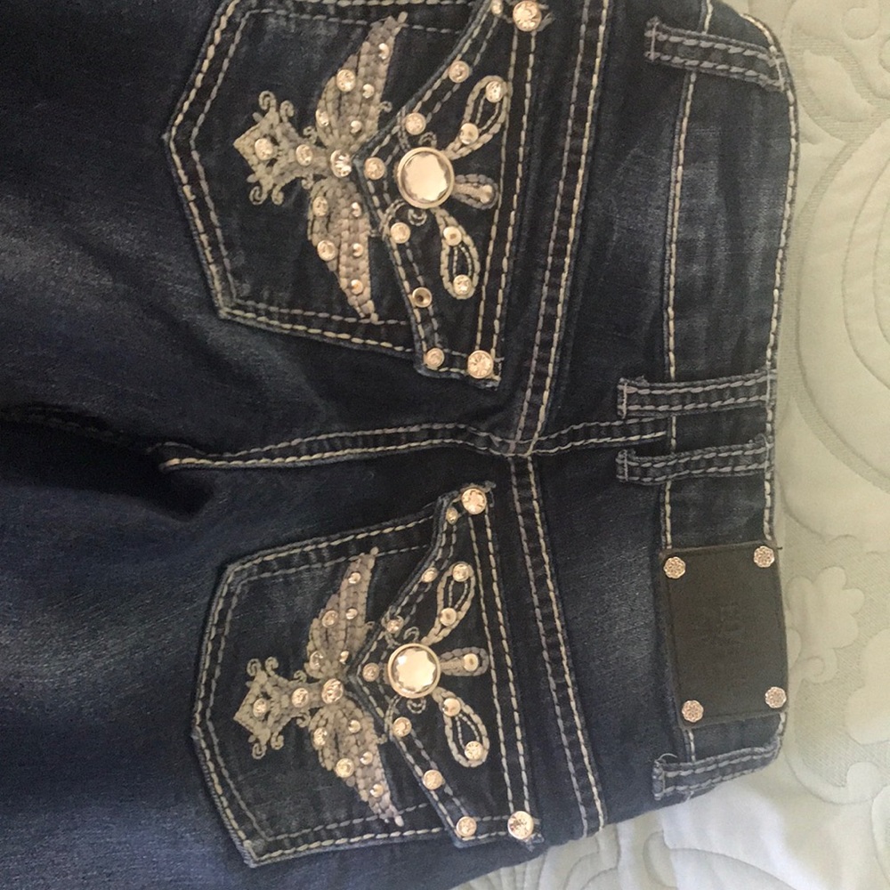 Rodeo Girl bootcut jeans. Bling 10